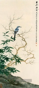  frühling - Chang Dai Chien Vogel im Frühling traditionellen chinesischen